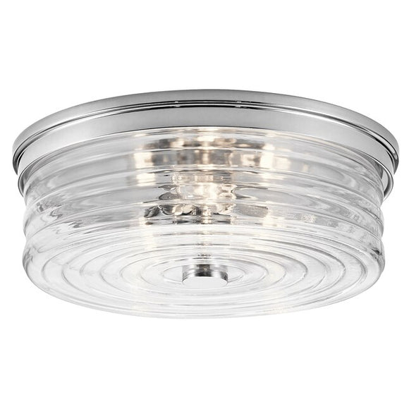 Kichler 13.5-in Chrome Incandescent Flush Mount Light..