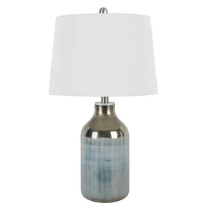 Decor Therapy Loch Art Glass LED Table Lamp..