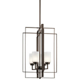 Kichler 44008 Harvey 4 Light 17 Cage Pendant - Bronze..