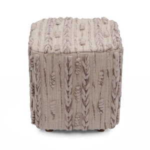 Howie Heavy Textured Square Ottoman with Legs..