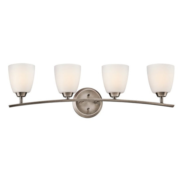 Kichler 45361 Granby 32.71 Wide 4-Bulb Bathroom Lighting Fixture - Grey..