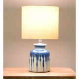 Better Homes & Gardens Ceramic Ombre Drip Table Lamp Blue..