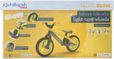 Chillafish BMXie GLOW Lightweight Balance Bike with Light-Up Wheels Yellow
