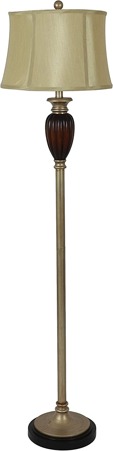 Decor Therapy Indoor Floor Lamps RED - Red & Champagne Fowler Floor Lamp..