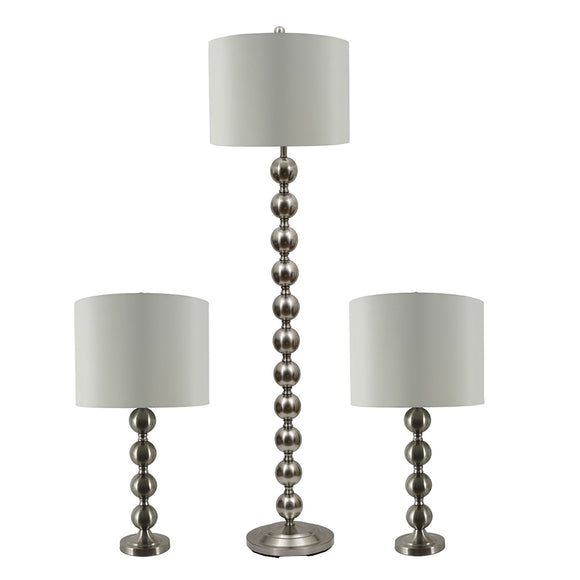 Decor Therapy Ettie Stacked Ball Lamps Set of 3 Made of Steel..