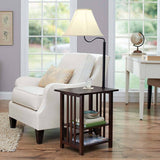 Better Homes & Gardens End Table Floor Lamp in Espresso Color