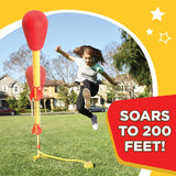 Original Stomp Rocket - Ultra Rocket Launcher for Kids - Soars 200 Feet - 4 High Flying Rockets ...