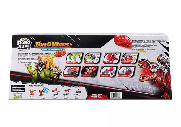 Alive Dino Wars - Series 1 Combo Pack Stegosaurus And T-Rex..