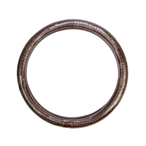 Alpena Crocodile Pattern Brown Car Steering Wheel Cover..