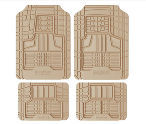 Goodyear Tan Rubber Heavy Duty Floor Mat 4 Piece..