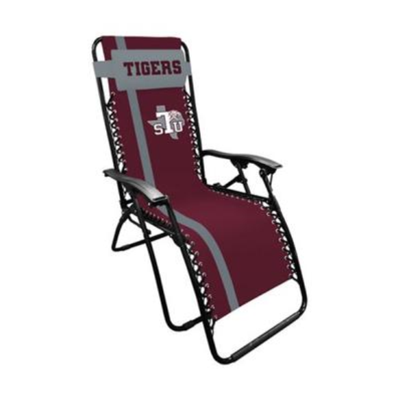 Logo Brands NCAA Texas Southern Univ Tigers Zero Gravity Lounger, No Size
