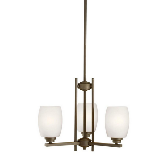 Kichler 1894 Eileen 3 Light 1 Tier Chandelier - Bronze..