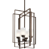 Kichler 44008 Harvey 4 Light 17 Cage Pendant - Bronze..