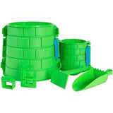 Create A Castle Tower Kit - 6-Piece Premium Sandcastle Building Kit, Green