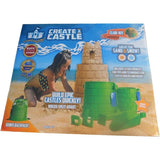 Create A Castle Tower Kit - 6-Piece Premium Sandcastle Building Kit, Green