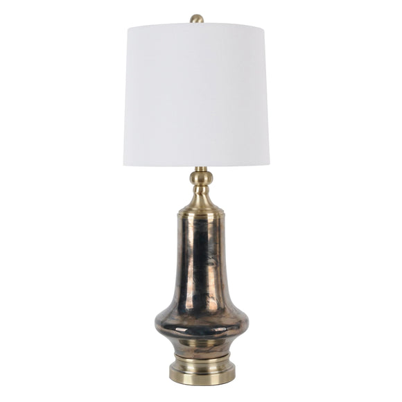 Samson Iridescent Art Glass LED Table Lamp..