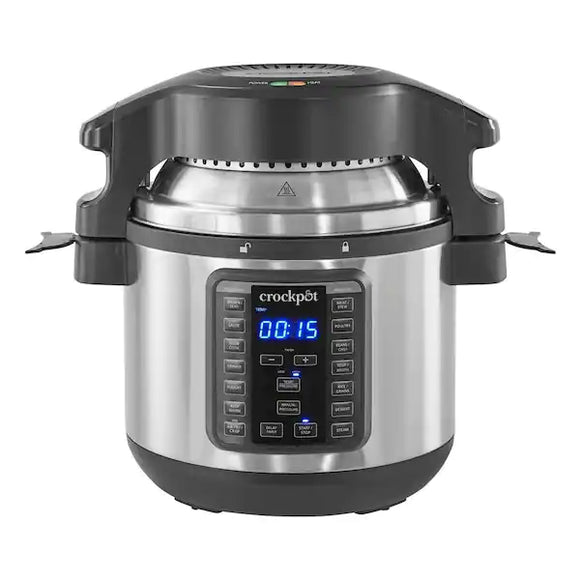 Crock Pot SCCPPA800-V1 8 Quart Express Crock Programmable Slow Cooker & Pressure Cooker with Air...